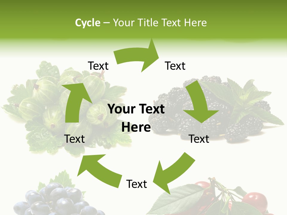 Strawberries Fruit Background PowerPoint Template