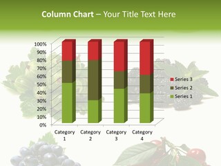 Strawberries Fruit Background PowerPoint Template