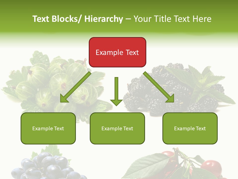 Strawberries Fruit Background PowerPoint Template