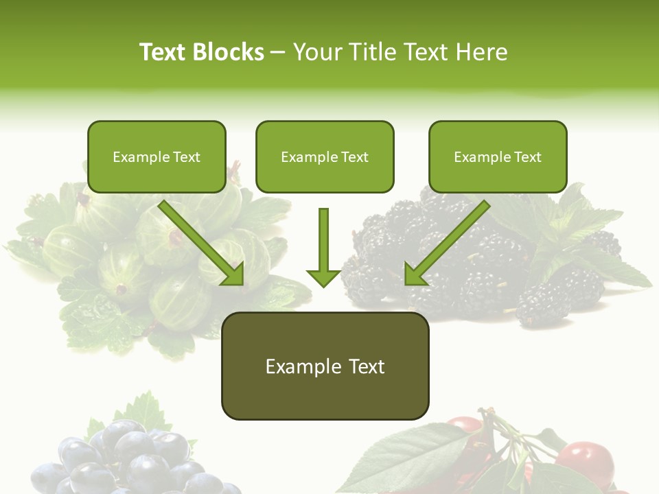 Strawberries Fruit Background PowerPoint Template