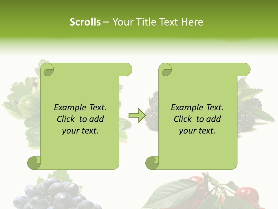 Strawberries Fruit Background PowerPoint Template
