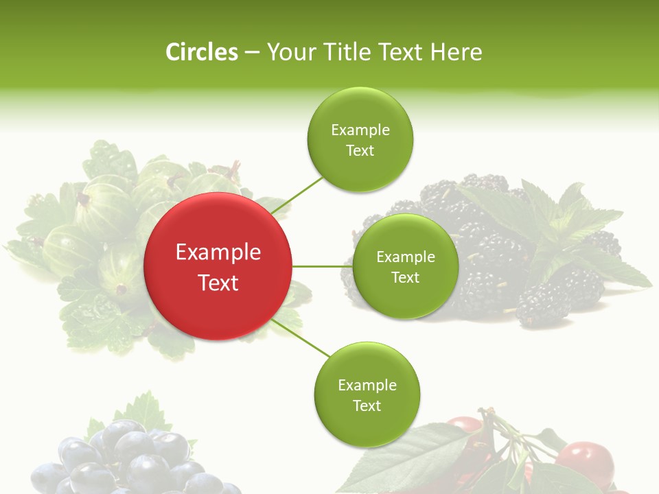 Strawberries Fruit Background PowerPoint Template