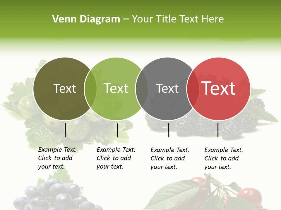 Strawberries Fruit Background PowerPoint Template