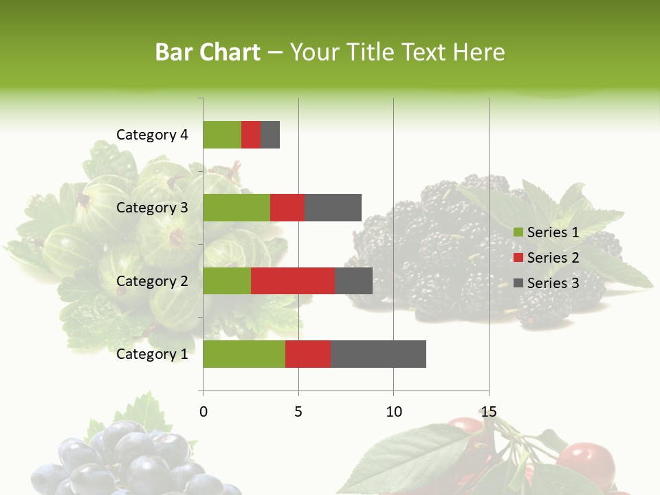 Strawberries Fruit Background PowerPoint Template
