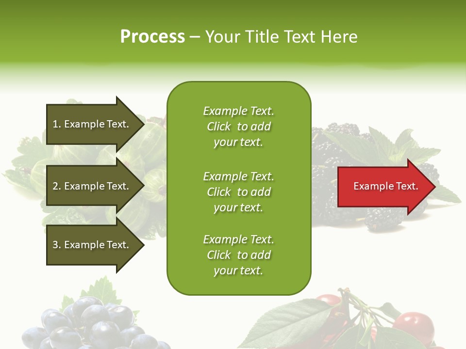 Strawberries Fruit Background PowerPoint Template