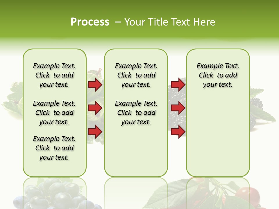 Strawberries Fruit Background PowerPoint Template
