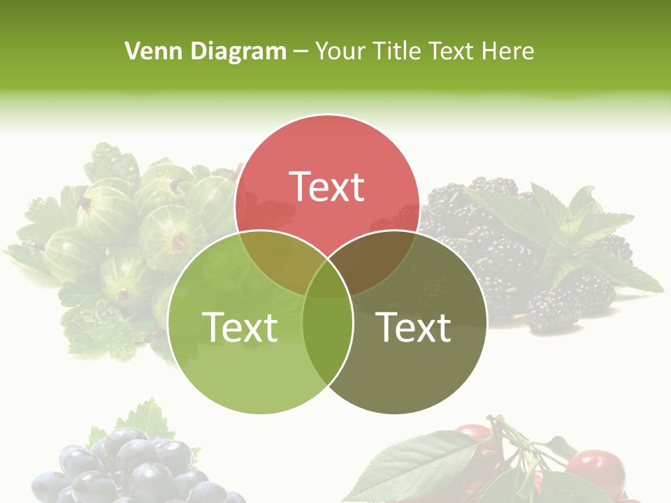 Strawberries Fruit Background PowerPoint Template