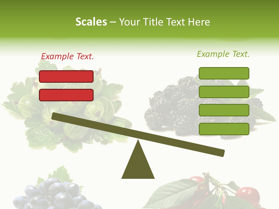 Strawberries Fruit Background PowerPoint Template