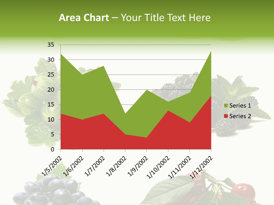 Strawberries Fruit Background PowerPoint Template