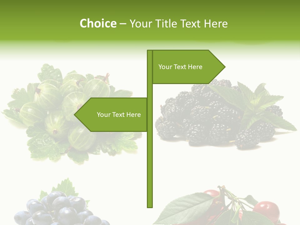 Strawberries Fruit Background PowerPoint Template