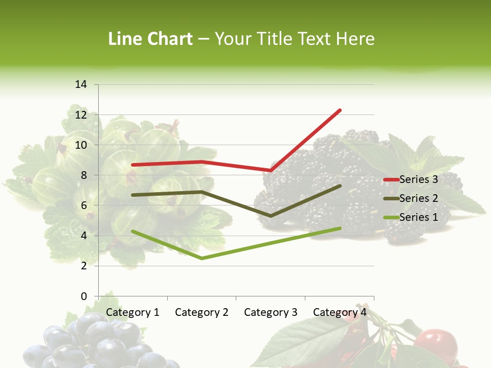 Strawberries Fruit Background PowerPoint Template