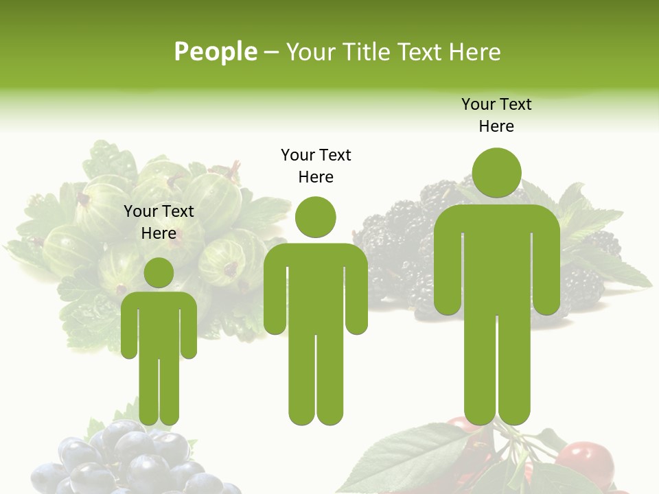 Strawberries Fruit Background PowerPoint Template