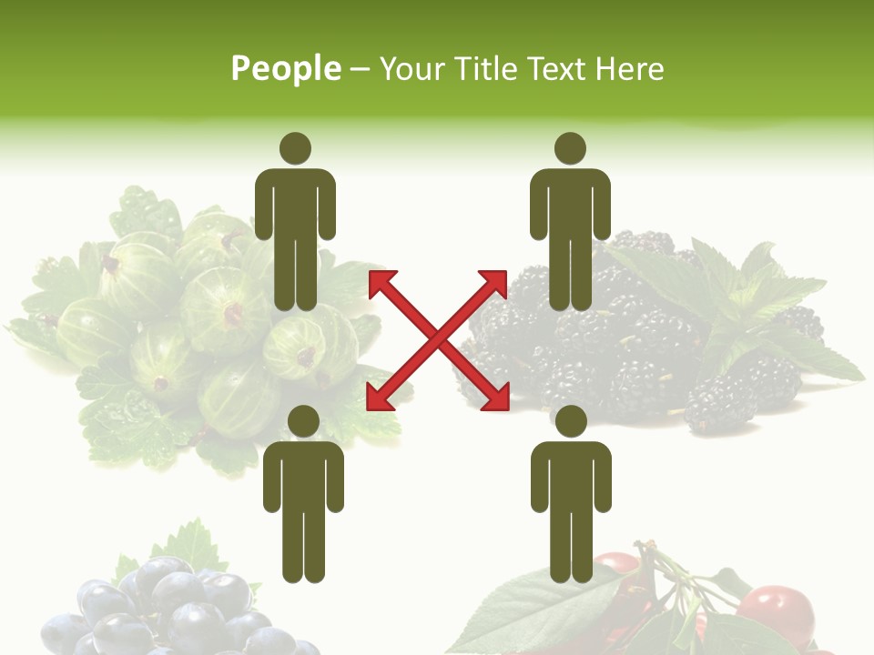 Strawberries Fruit Background PowerPoint Template