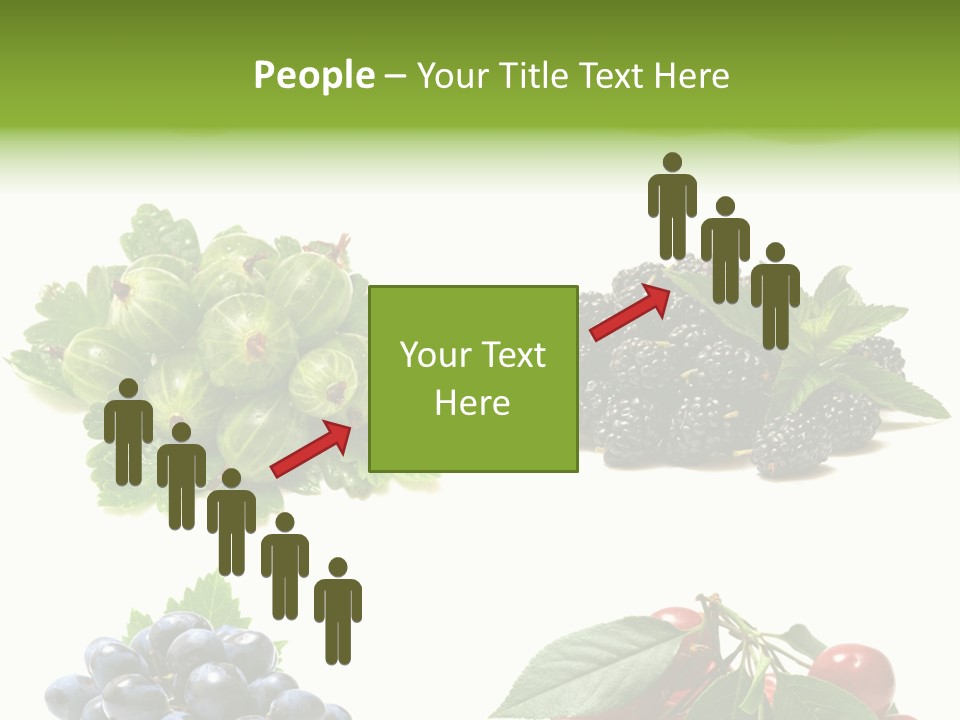 Strawberries Fruit Background PowerPoint Template