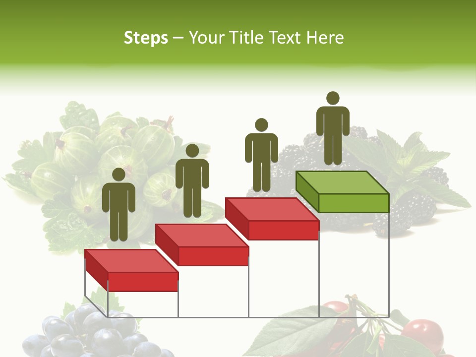 Strawberries Fruit Background PowerPoint Template