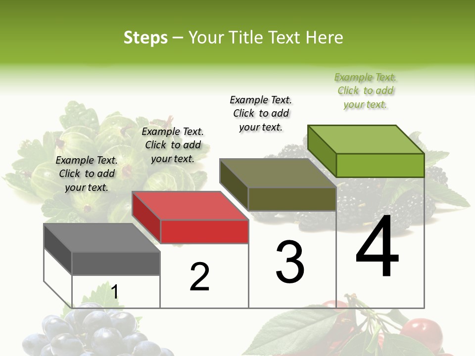 Strawberries Fruit Background PowerPoint Template