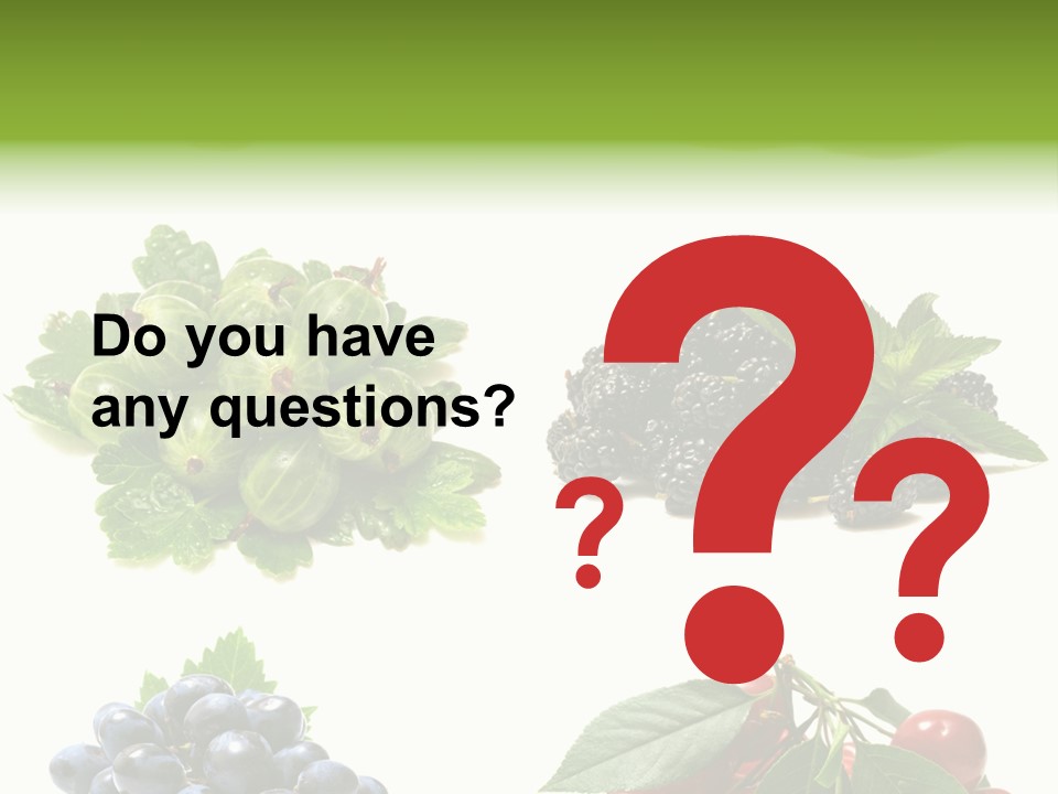 Strawberries Fruit Background PowerPoint Template