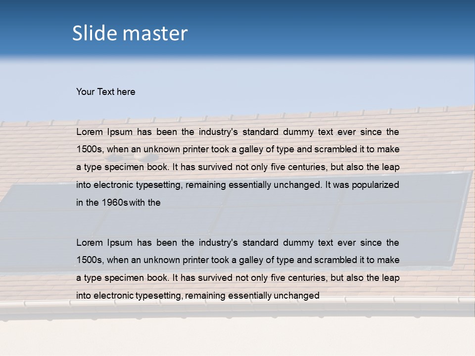 Renewable Photovoltaic Development PowerPoint Template
