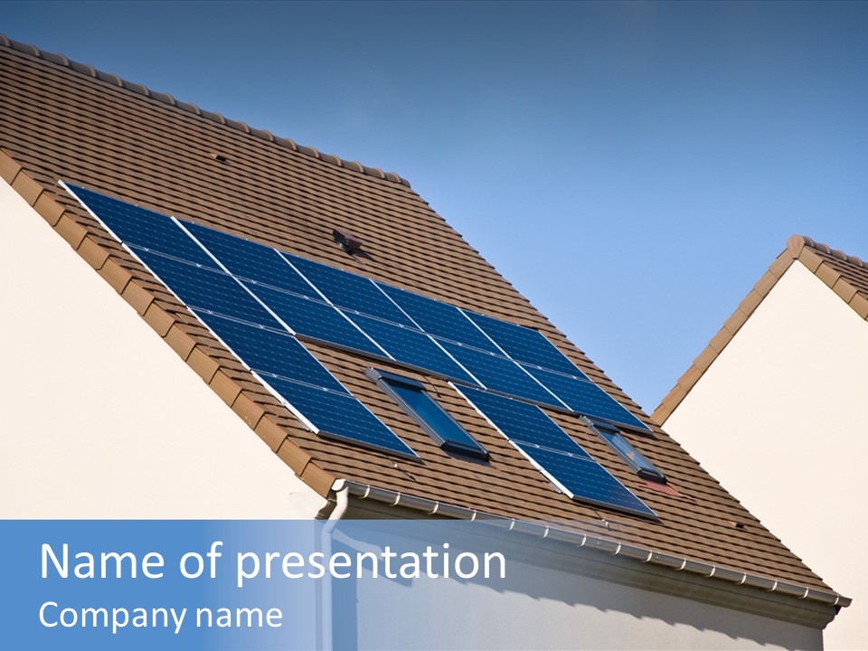 Roof Renewable Sky PowerPoint Template