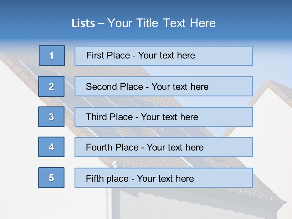 Roof Renewable Sky PowerPoint Template
