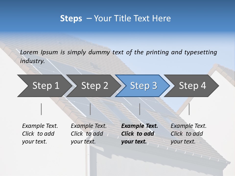 Roof Renewable Sky PowerPoint Template