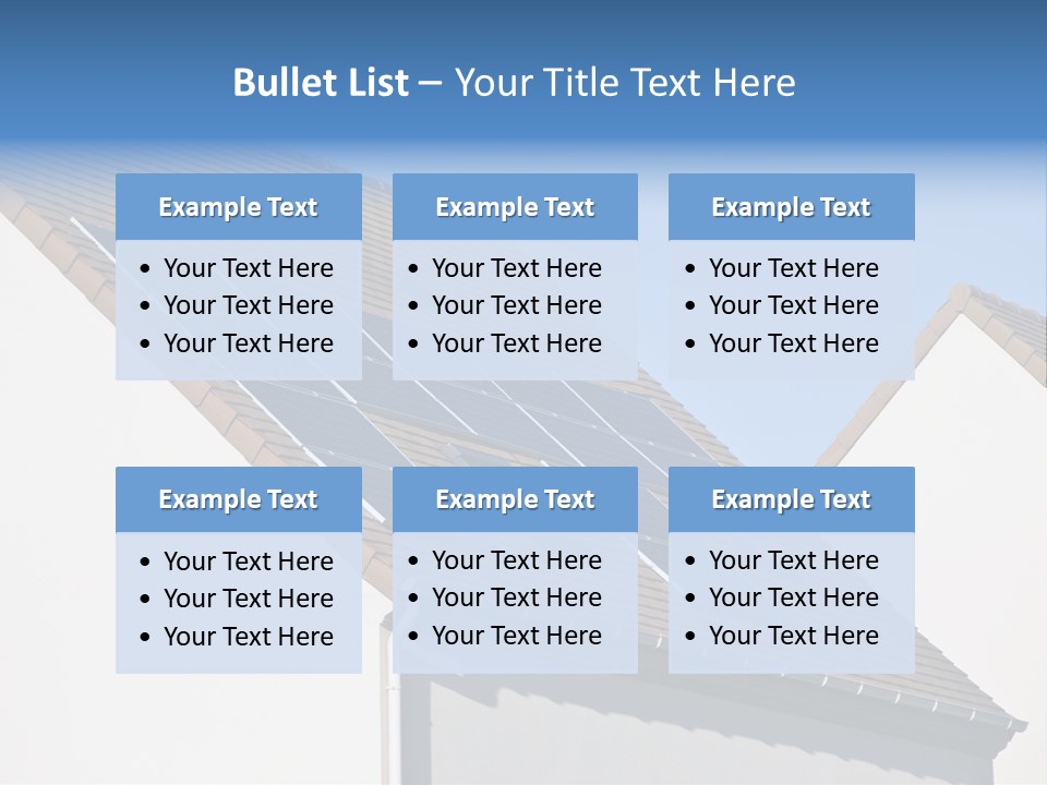 Roof Renewable Sky PowerPoint Template