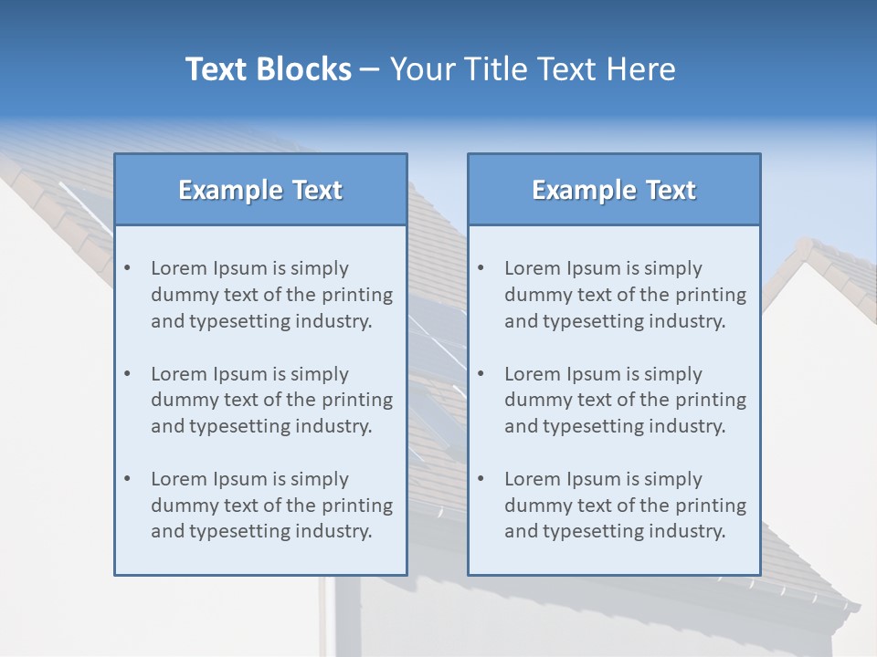 Roof Renewable Sky PowerPoint Template