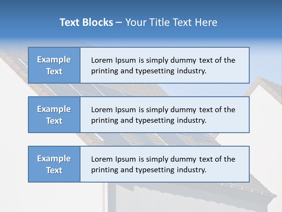 Roof Renewable Sky PowerPoint Template