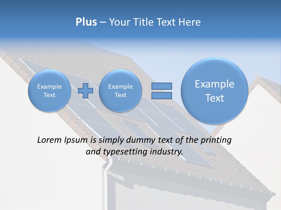 Roof Renewable Sky PowerPoint Template