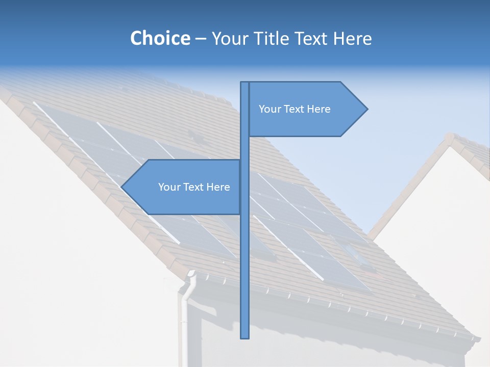 Roof Renewable Sky PowerPoint Template