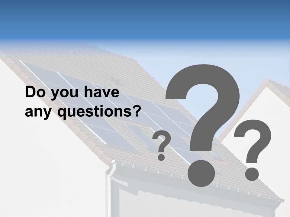 Roof Renewable Sky PowerPoint Template