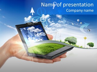 Photovolta Propre Durable PowerPoint Template