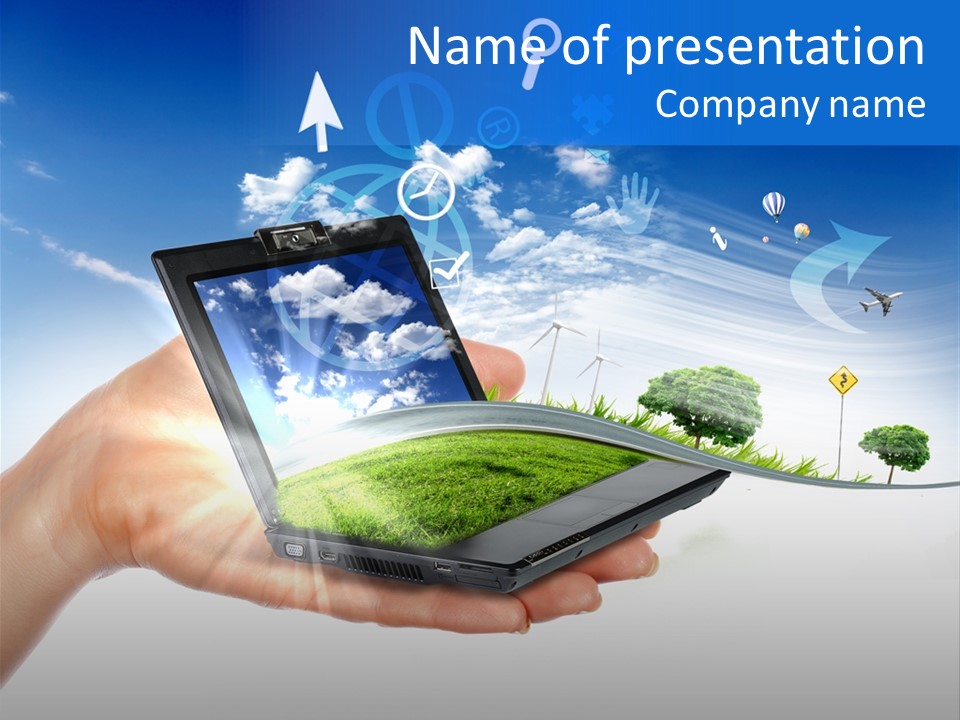 Photovolta Propre Durable PowerPoint Template