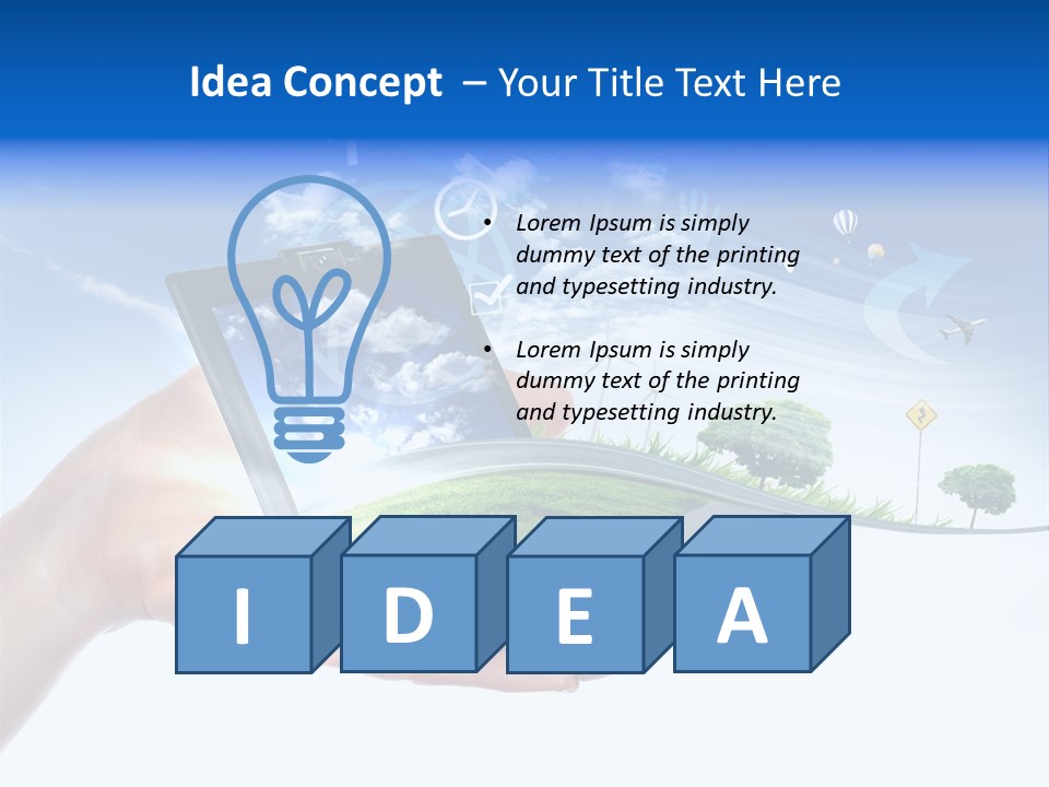 Photovolta Propre Durable PowerPoint Template