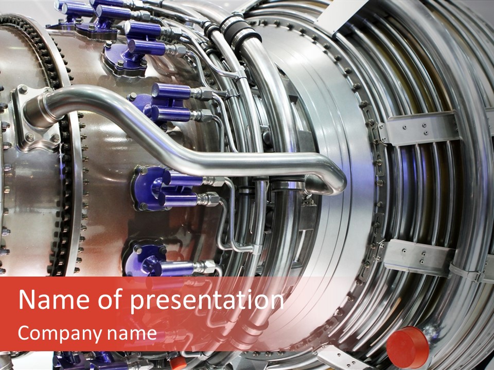 Aeronautic Engine Plane PowerPoint Template