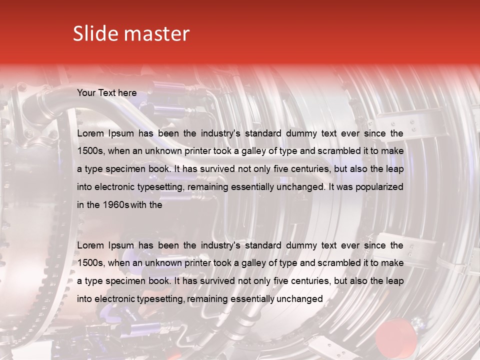 Aeronautic Engine Plane PowerPoint Template