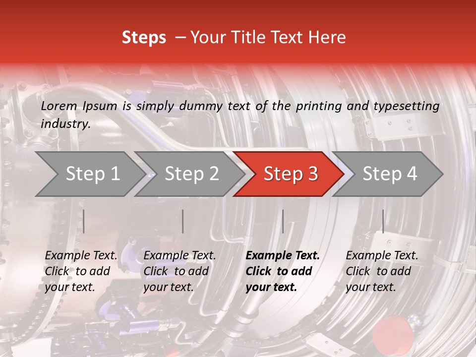 Aeronautic Engine Plane PowerPoint Template