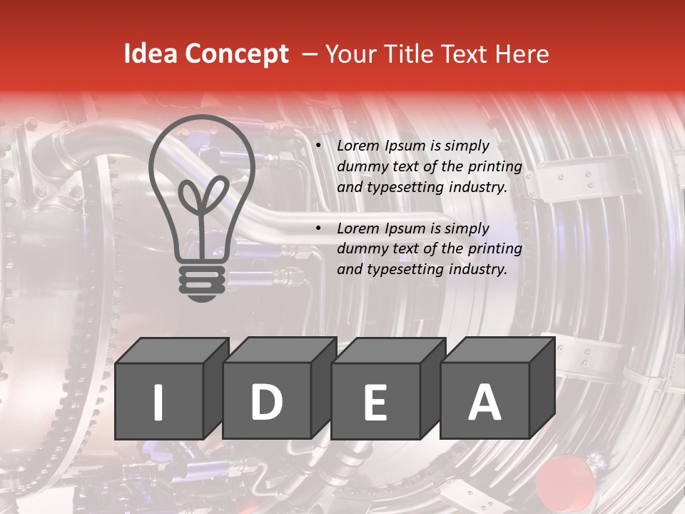 Aeronautic Engine Plane PowerPoint Template
