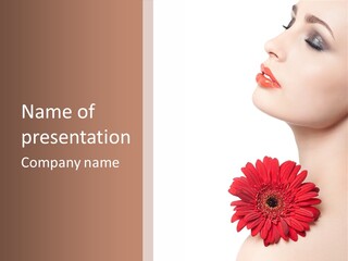 Lady Face  PowerPoint Template