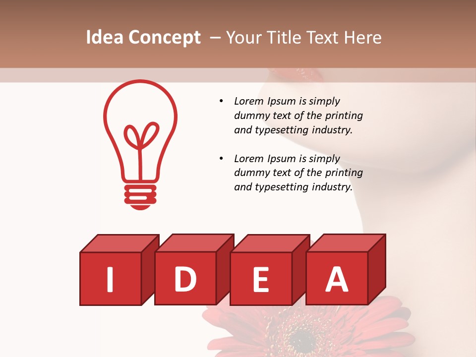 Lady Face  PowerPoint Template