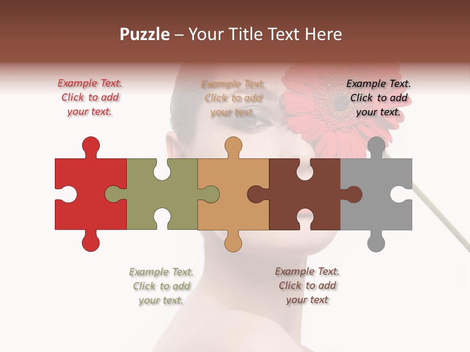 Girl Make Up Female PowerPoint Template