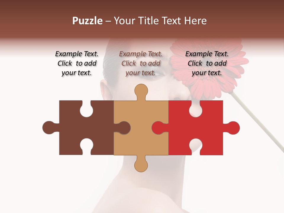 Girl Make Up Female PowerPoint Template