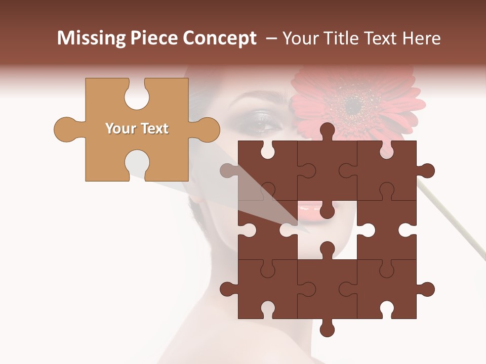 Girl Make Up Female PowerPoint Template