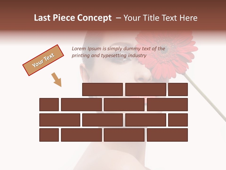 Girl Make Up Female PowerPoint Template