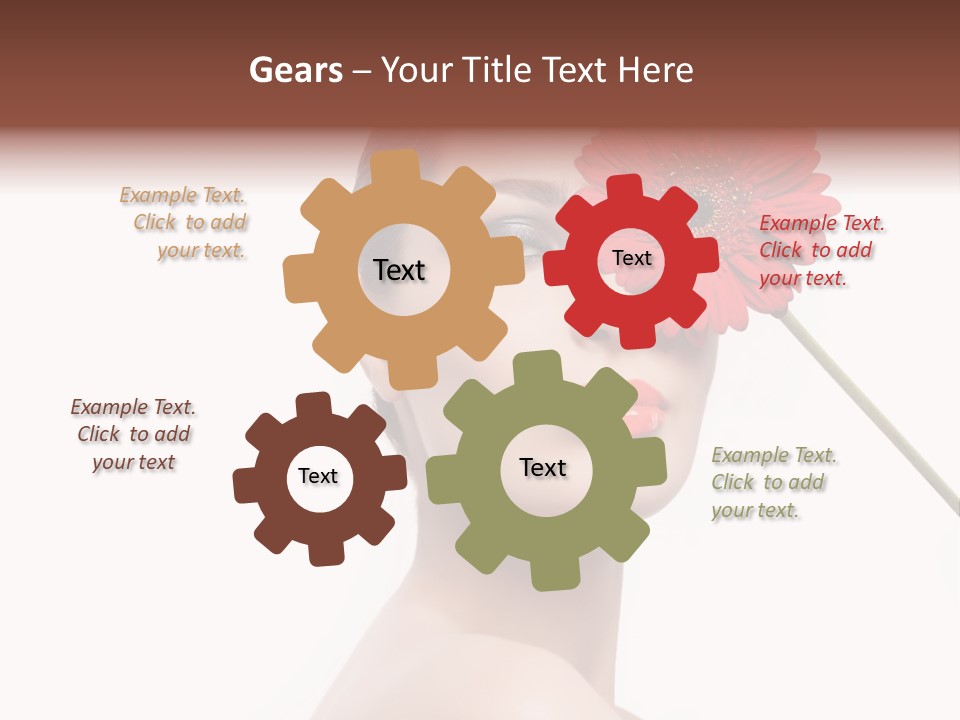 Girl Make Up Female PowerPoint Template