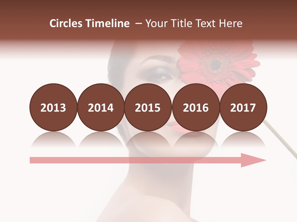Girl Make Up Female PowerPoint Template