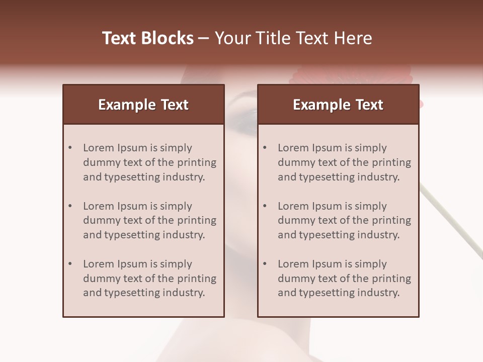 Girl Make Up Female PowerPoint Template