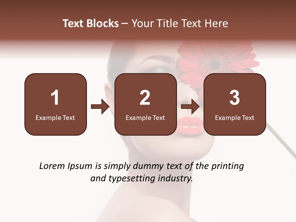 Girl Make Up Female PowerPoint Template