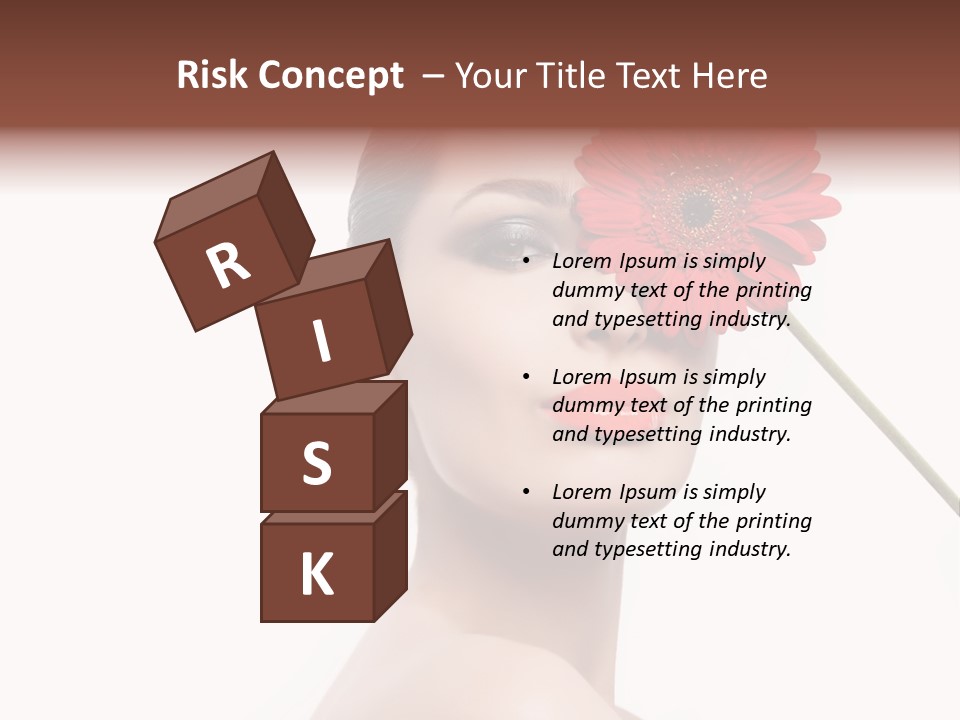 Girl Make Up Female PowerPoint Template