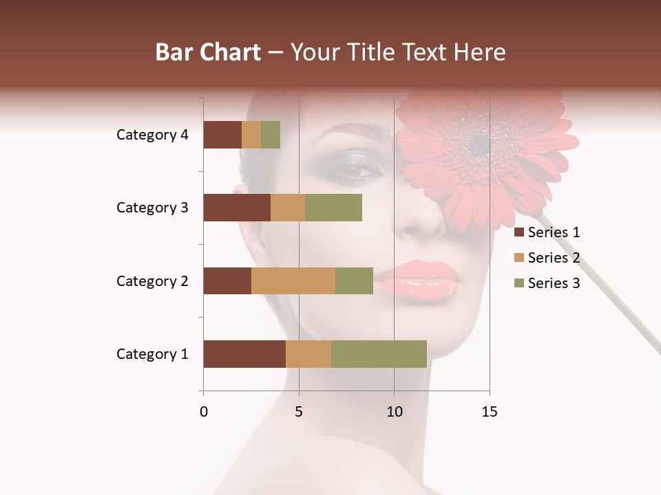 Girl Make Up Female PowerPoint Template